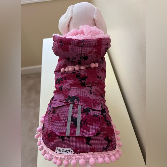 Camouflage Print Pink Fur Lined Jacket - Picture 2 of 11